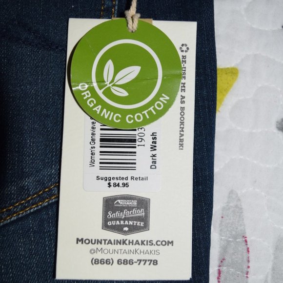 Mountain Khakis Dark Wash Organic Skinny Jeans 4P New with tags - Picture 1 of 10